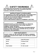 Preview for 2 page of Univex RDR-GAS Manual