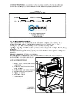 Предварительный просмотр 4 страницы Univex SFG 500 Operator'S Manual