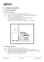 Preview for 10 page of Univex Silver VE 160 Operation Manual