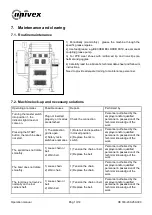 Preview for 13 page of Univex Silver VE 160 Operation Manual