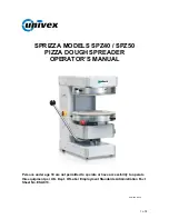 Preview for 1 page of Univex SPZ40 Operator'S Manual