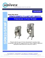 Univex Swing Ring Series Maintenance & Parts Manual preview