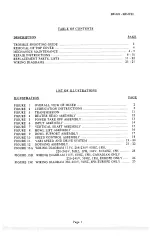 Preview for 2 page of Univex Swing Ring Series Maintenance & Parts Manual