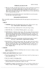 Preview for 5 page of Univex Swing Ring Series Maintenance & Parts Manual