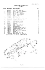 Preview for 14 page of Univex Swing Ring Series Maintenance & Parts Manual