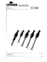 Univex TR-250 User Manual preview