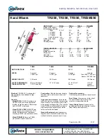 Preview for 2 page of Univex TR/BM350 Specifications