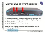 Preview for 36 page of Univox DLS-50 Manual