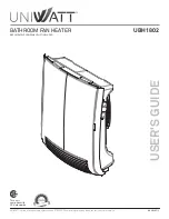 uniwatt UBH1802 User Manual preview