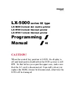 Uniwell LX-5600 Programming Manual preview