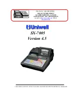 Uniwell SX-7005 User Manual preview