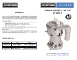 Uniworld UJC-750E Manual Instructions preview