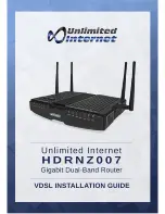 Unlimited Internet HDRNZ007 Installation Manual preview