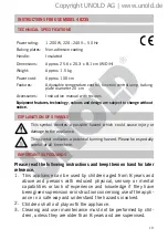 Preview for 19 page of Unold 48235 Instructions For Use Manual