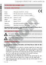 Preview for 16 page of Unold 48315 Instructions For Use Manual