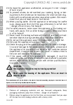 Preview for 18 page of Unold 48315 Instructions For Use Manual