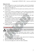 Preview for 31 page of Unold 48825 Instructions For Use Manual