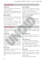 Preview for 48 page of Unold 48825 Instructions For Use Manual