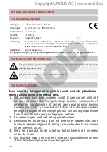 Preview for 48 page of Unold 48879 Instructions For Use Manual