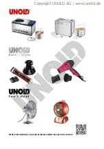 Preview for 3 page of Unold 48945 Instructions For Use Manual