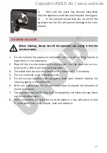 Preview for 27 page of Unold 48945 Instructions For Use Manual