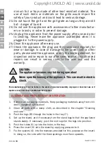 Preview for 22 page of Unold 58550 Instructions For Use Manual