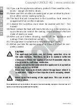 Preview for 22 page of Unold 58850 Instructions For Use Manual