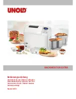 Unold 68511 BACKMEISTER EXTRA Instructions For Use Manual preview