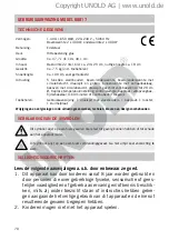 Preview for 70 page of Unold 68817 Instructions For Use Manual