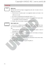 Preview for 76 page of Unold 68817 Instructions For Use Manual