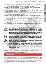 Preview for 37 page of Unold 86450 Instructions For Use Manual