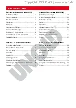 Preview for 3 page of Unold 86820 Instructions For Use Manual