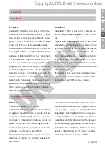 Preview for 67 page of Unold ALLROUND 68875 Instructions For Use Manual