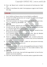 Preview for 9 page of Unold PASTELLO 18540 Instructions For Use Manual