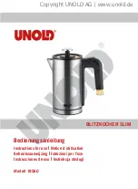 Unold SLIM 18560 Instructions For Use Manual preview