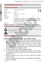 Preview for 54 page of Unold UNO 48825 Instructions For Use Manual