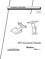 Preview for 1 page of Unova Intermec 5055 Keyboard Mounts Installation Instructions