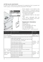 Preview for 36 page of Unox BakerLux Shop.Pro Instructions For Installation, Use And Maintenance Manual