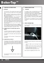 Preview for 8 page of Unox BakerTop XL404 Instruction Manual