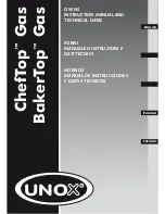 Unox BakerTop Instruction Manual And Technical Datas preview