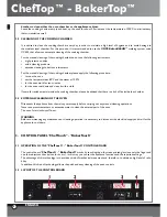 Preview for 4 page of Unox BakerTop Instruction Manual And Technical Datas