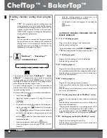 Preview for 8 page of Unox BakerTop Instruction Manual And Technical Datas