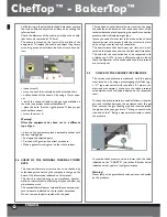 Preview for 24 page of Unox BakerTop Instruction Manual And Technical Datas