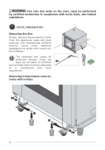 Предварительный просмотр 14 страницы Unox Cheftop Mind.Maps XAVC-0511-EPR Installation, Use And Maintenance Manual