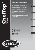 Unox ChefTop XC314 Instruction Manual preview