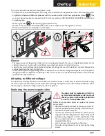 Предварительный просмотр 27 страницы Unox ChefTop XVC 2005 Instruction Manual