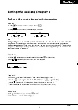 Preview for 17 page of Unox ChefTop XVL 375 Instruction Manual