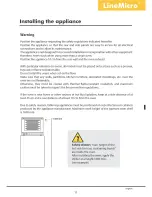 Предварительный просмотр 11 страницы Unox LineMicro XAF series Instruction Manual