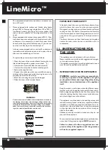 Предварительный просмотр 4 страницы Unox LineMicro XF Series Instruction Manual