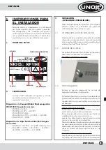 Preview for 59 page of Unox LineMiss XF100 Instruction Manual And Technical Datas